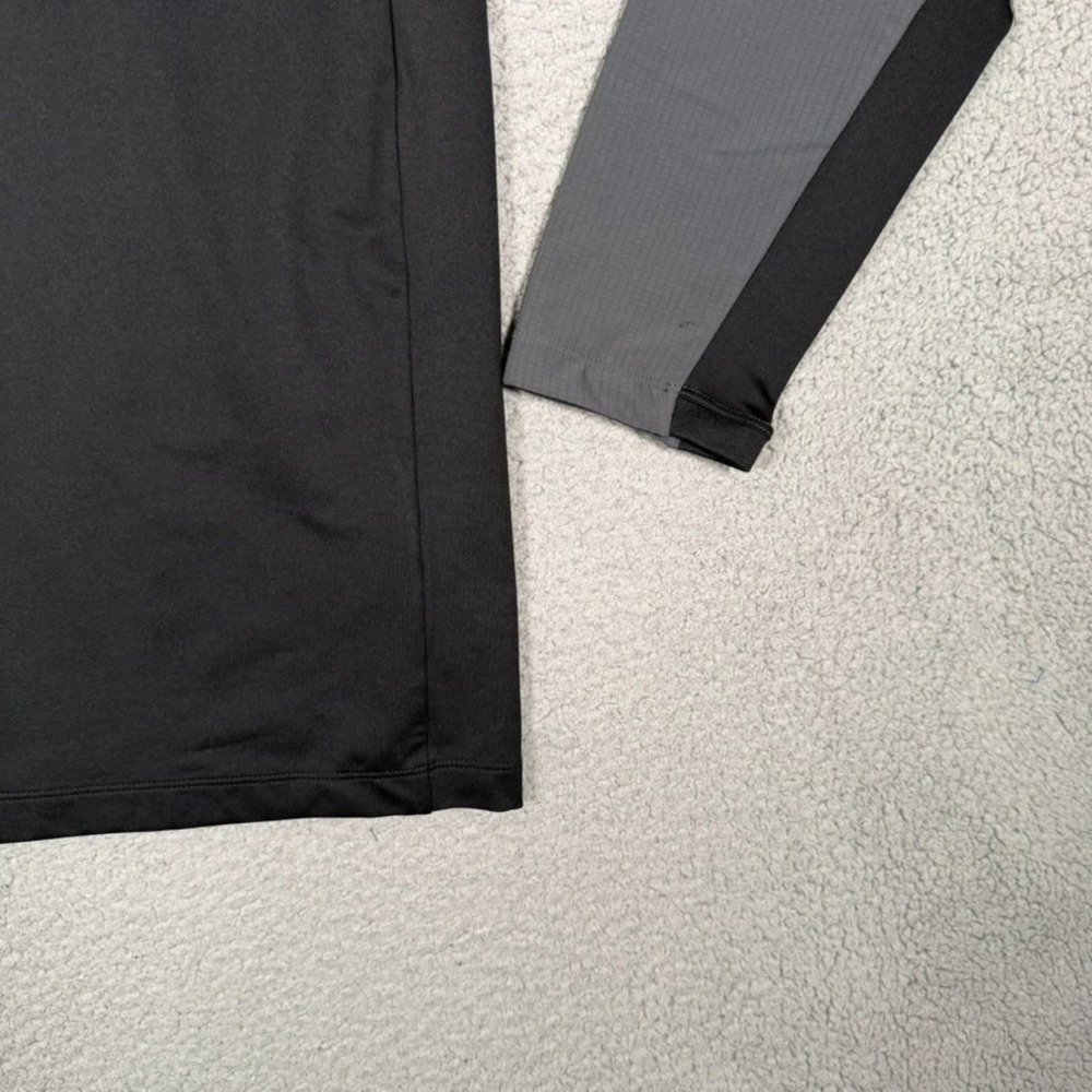 Nike Shirt Mens XL Black 1/4 Zip Pullover Performance Stretch Casual Preppy Logo - Picture 4 of 13